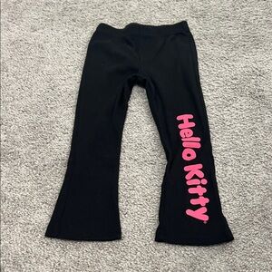 Hello Kitty Kids Leggings in Black with Pink Logo
